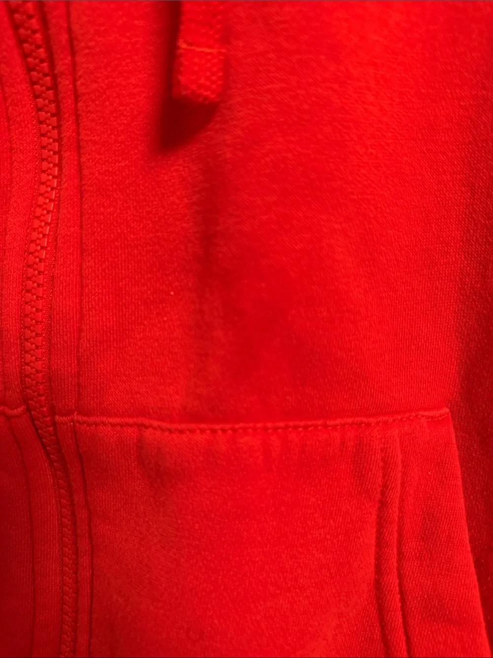 Nike Men’s Red Zip-Up Hooded Jacket